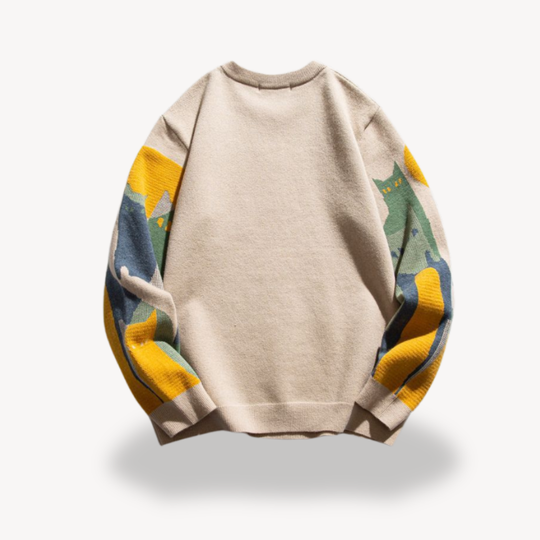Kang | Men’s Graphic Knitted Jumper