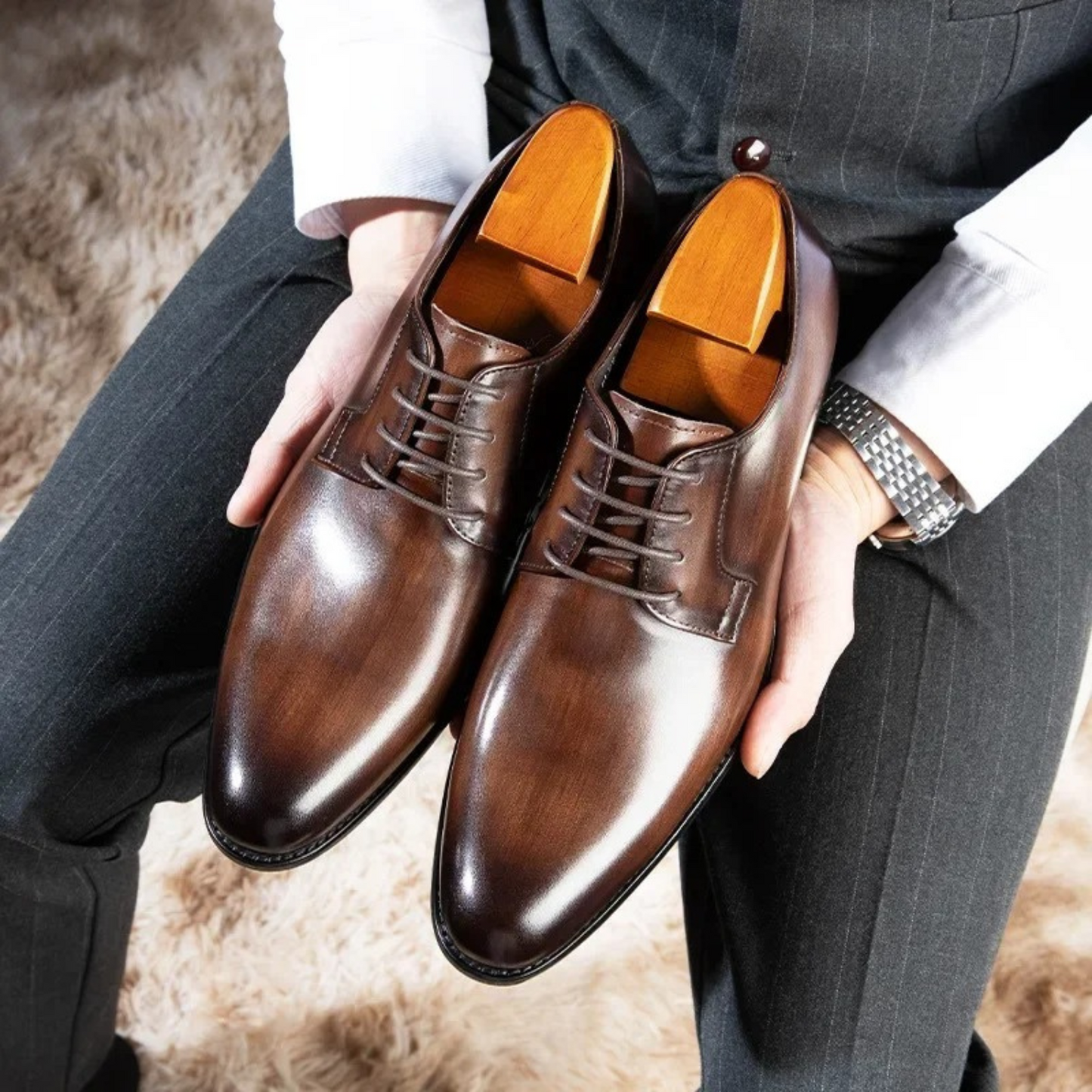 Reggie | Men’s Formal Oxford Lace Up Shoes