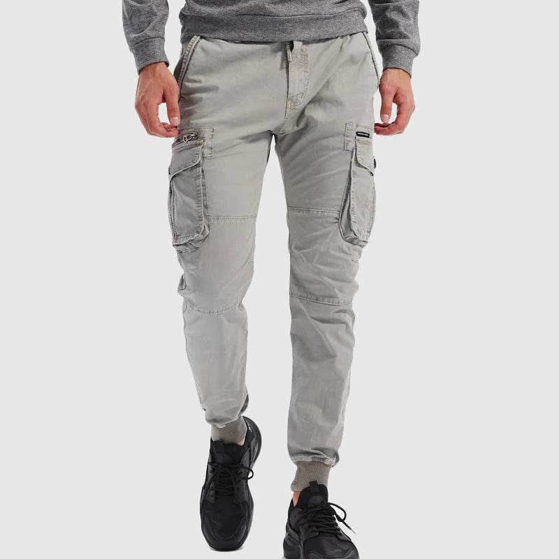 Ravien | Men’s Drawstring Cuffed Cargo Joggers