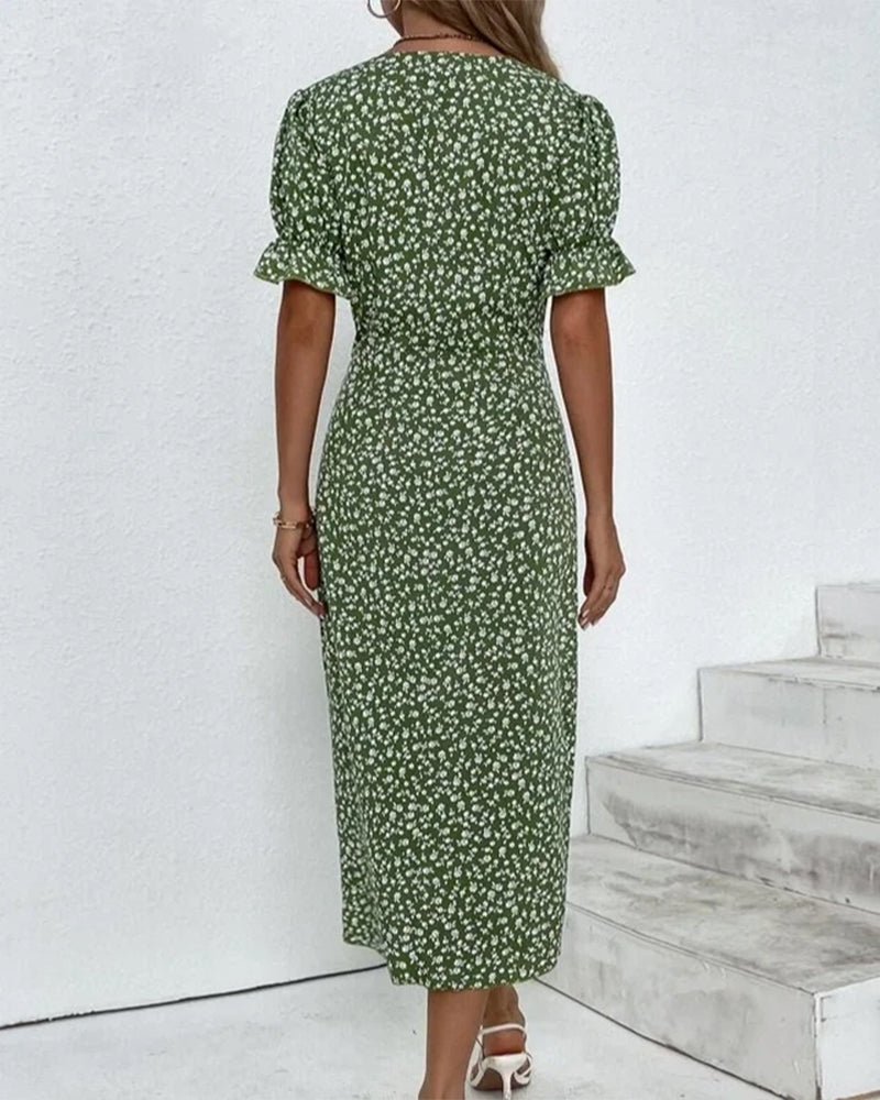 Narsie | Women’s Floral Wrap Midi Dress