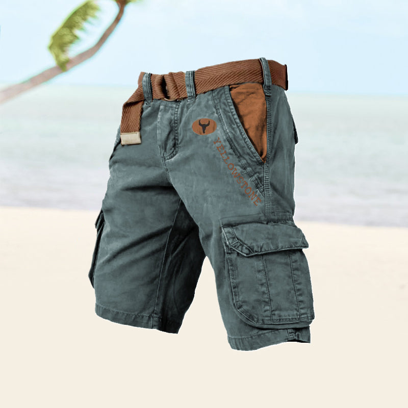 Ravex | Men’s Belted Cargo Shorts