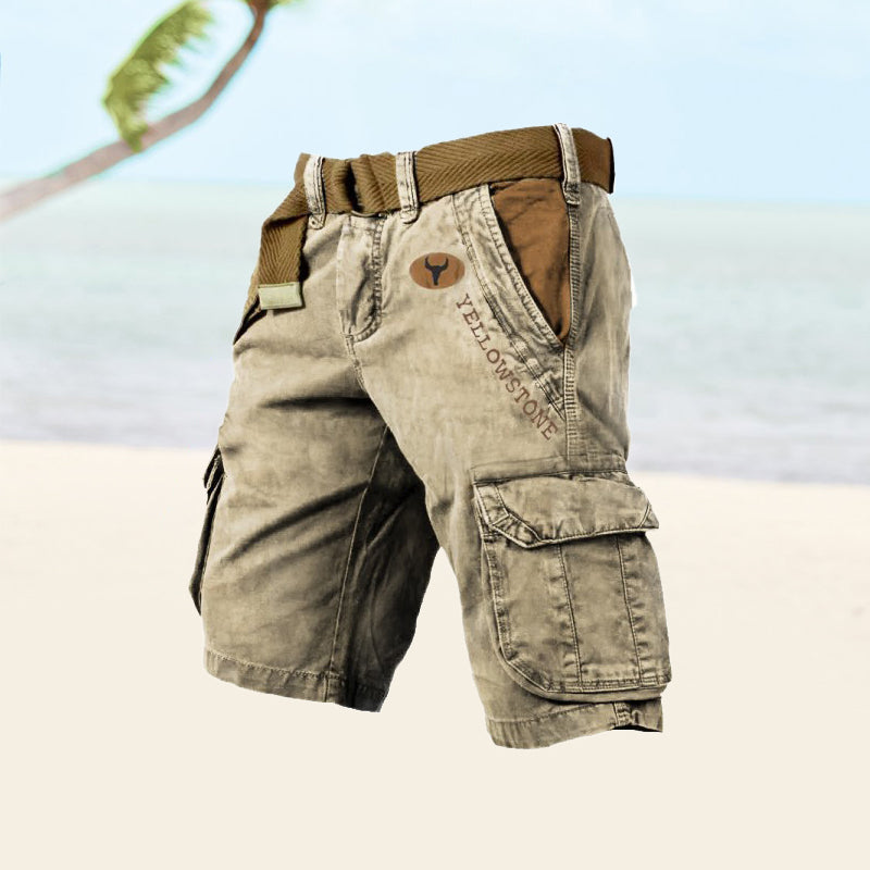 Ravex | Men’s Belted Cargo Shorts