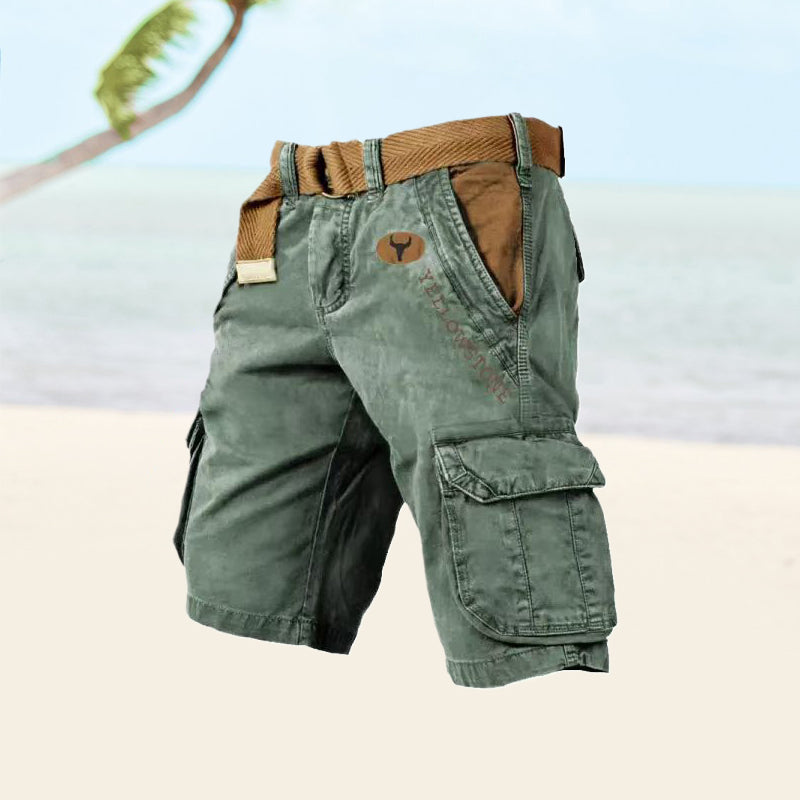 Ravex | Men’s Belted Cargo Shorts