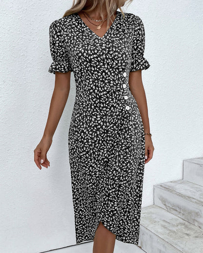 Narsie | Women’s Floral Wrap Midi Dress