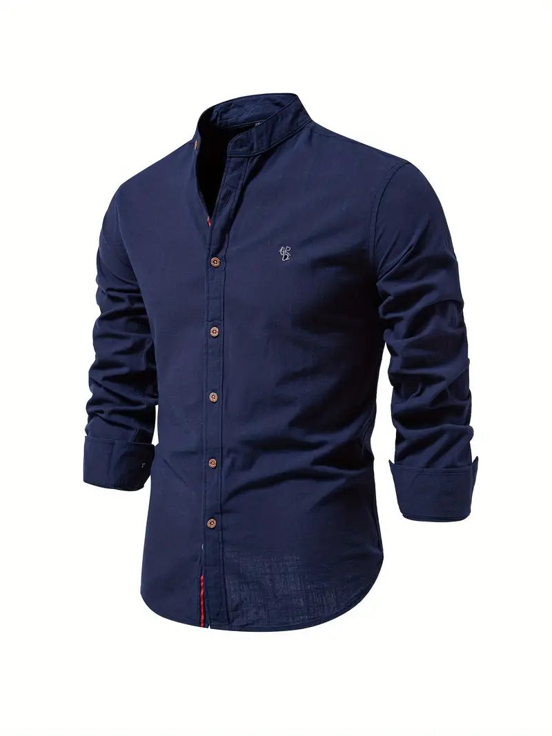 Gerom | Men’s Long Sleeve Slim Fit Shirt