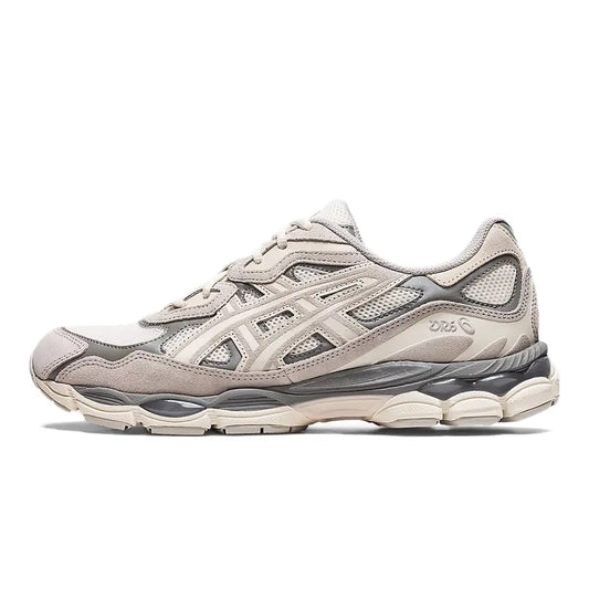 Gel NYC Oyster Grey Running Shoes Cushioned Lifestyle Trainers