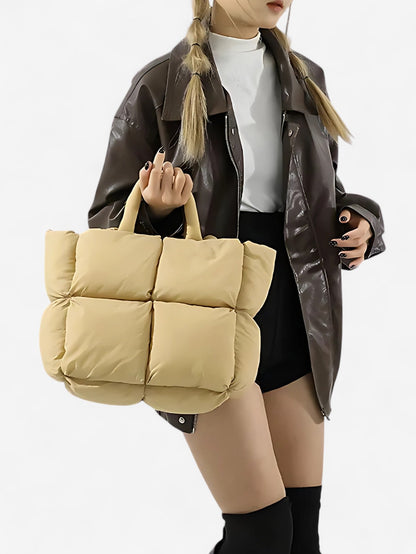 Luvera | Women’s Large Soft Daily Puffer Tote Bag