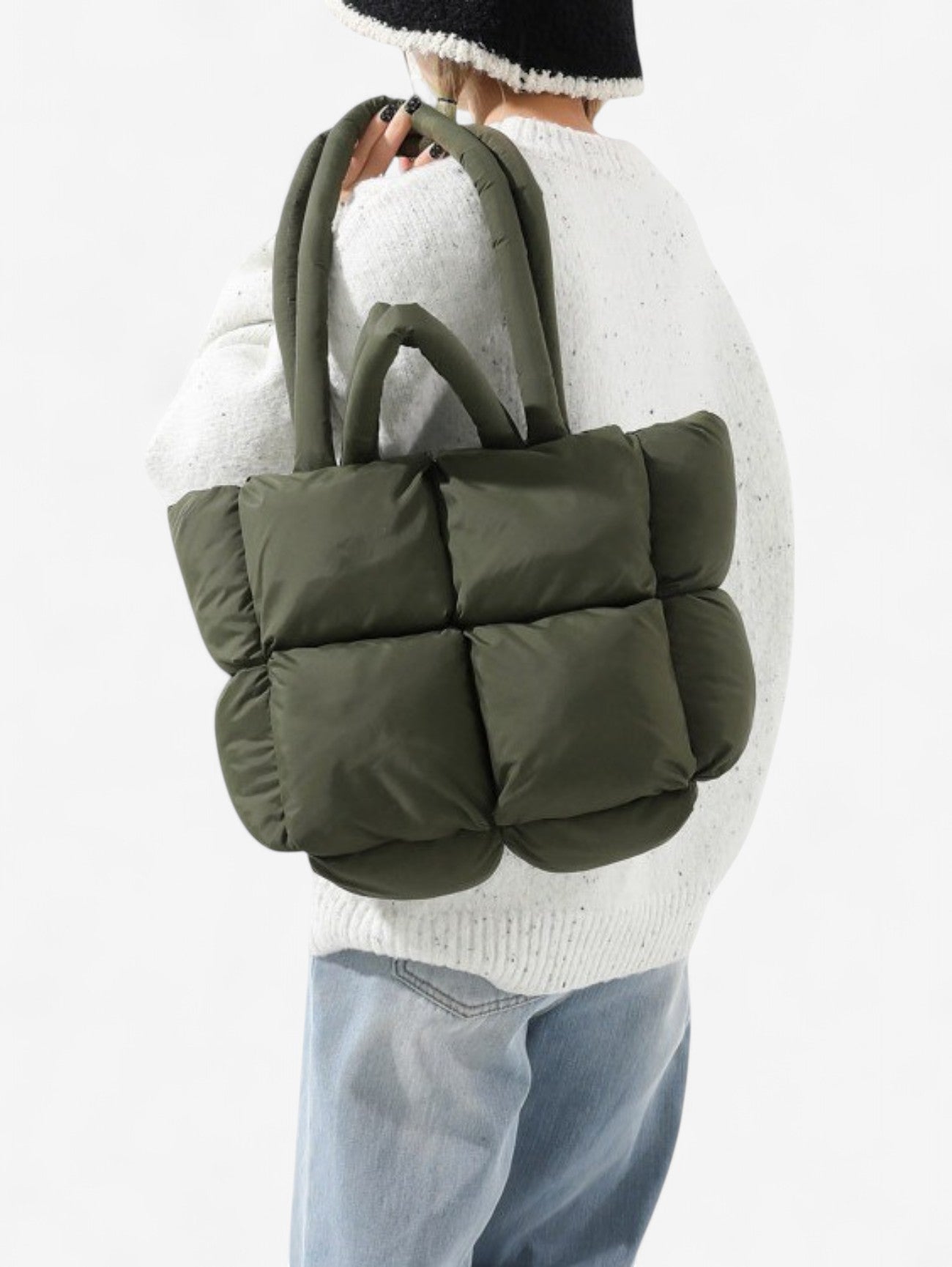 Luvera | Women’s Large Soft Daily Puffer Tote Bag