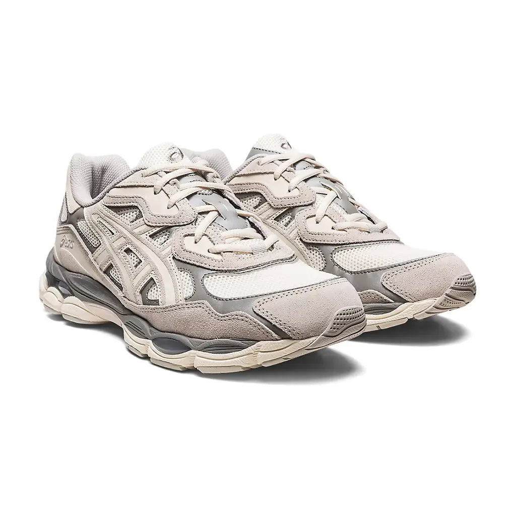 Gel NYC Oyster Grey Running Shoes Cushioned Lifestyle Trainers
