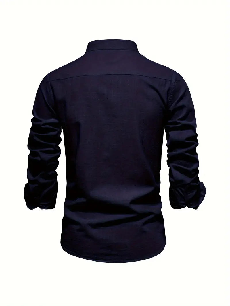 Gerom | Men’s Long Sleeve Slim Fit Shirt
