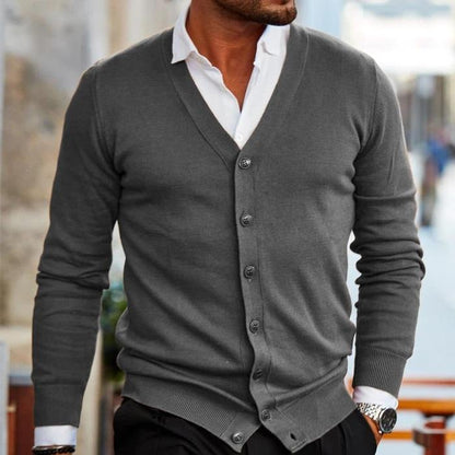 Velion | Men’s Slim Fit V-Neck Cardigan