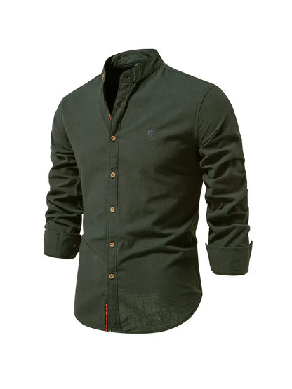 Gerom | Men’s Long Sleeve Slim Fit Shirt