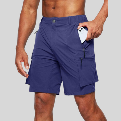 Cyjan | Men’s Zip Pocket Cargo Shorts