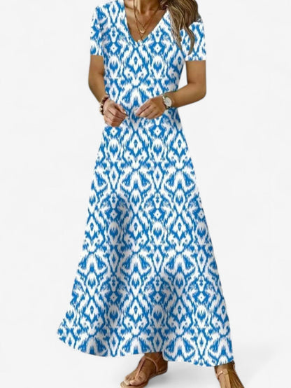 Solevia | Women’s Boho V-Neck Maxi Dress