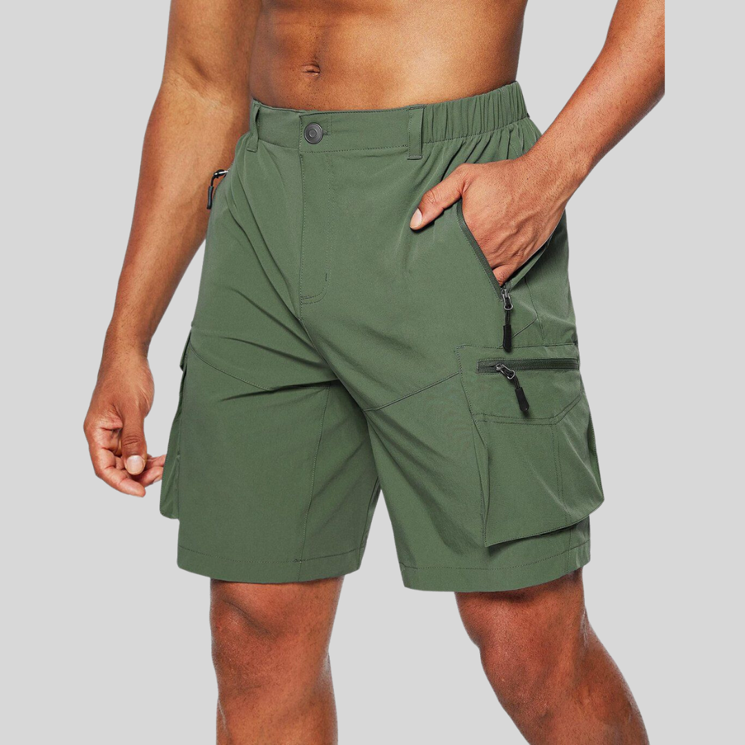 Cyjan | Men’s Zip Pocket Cargo Shorts