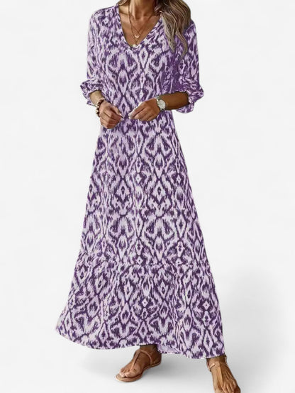 Solevia | Women’s Boho V-Neck Maxi Dress