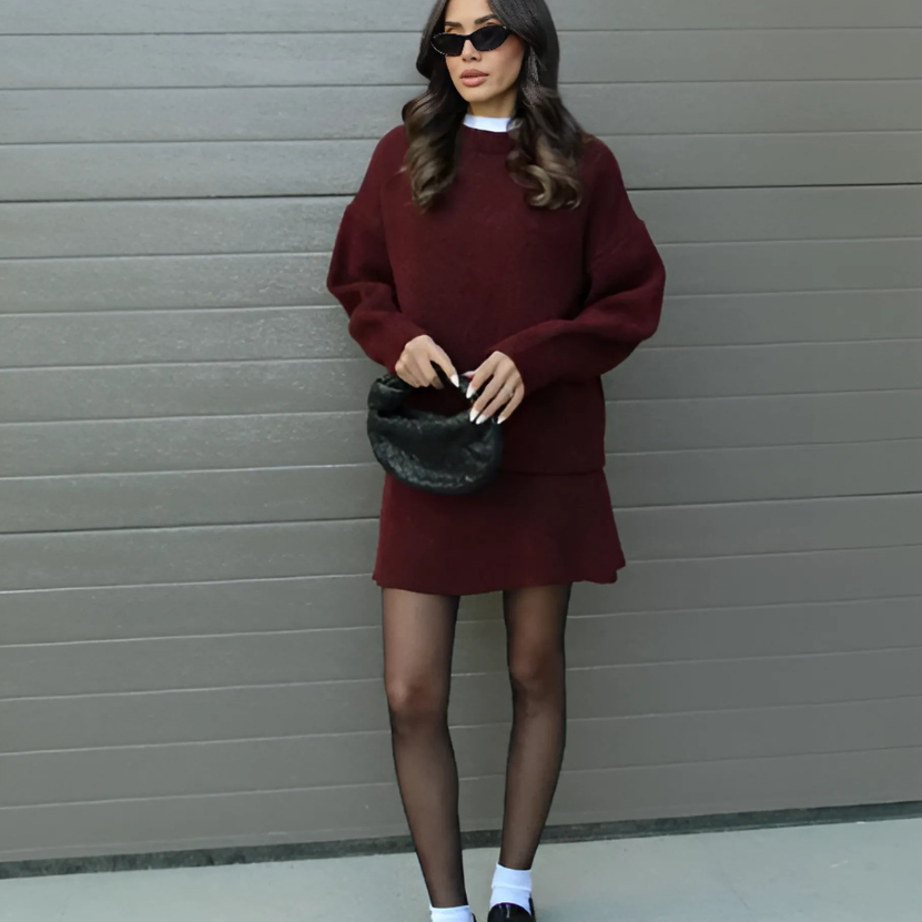 Amelie | Women’s Coordinated Sweater & Skirt Set