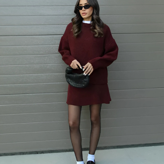 Amelie | Women’s Coordinated Sweater & Skirt Set