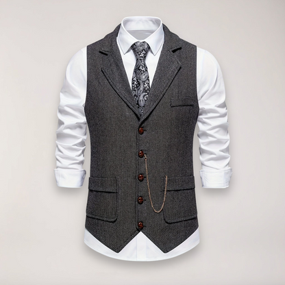 Argus | Men’s Herringbone Waistcoat