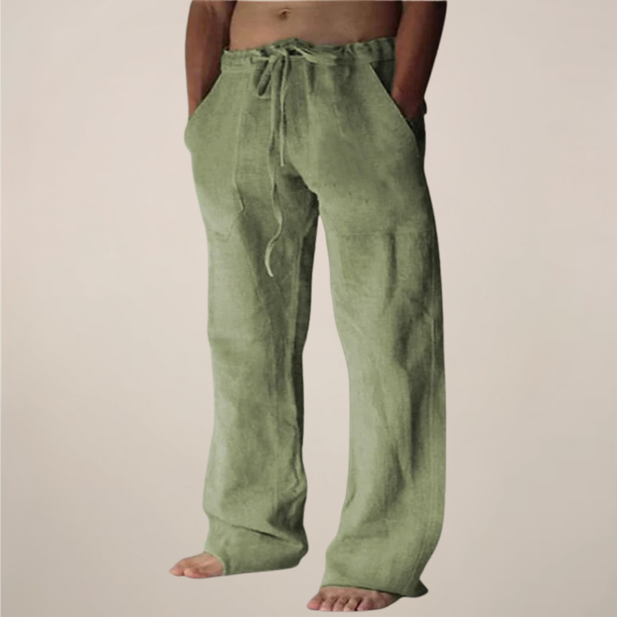 Arlo | Men’s Linen Blend Relaxed Fit Trousers