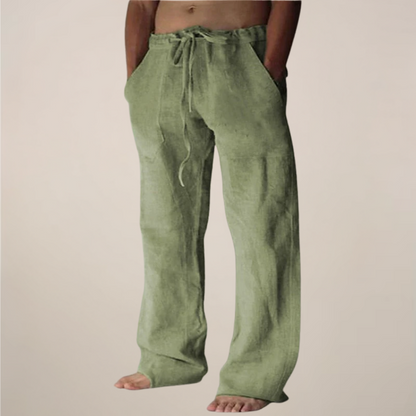 Arlo | Men’s Linen Blend Relaxed Fit Trousers