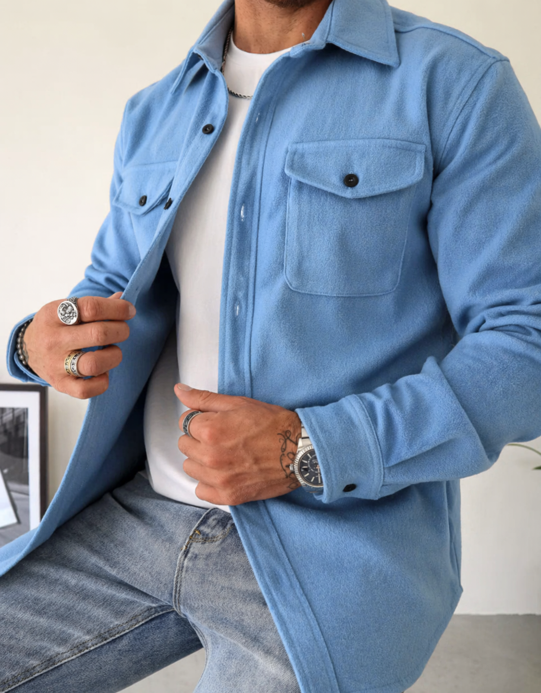 Mern | Men’s Structured Overshirt Jacket