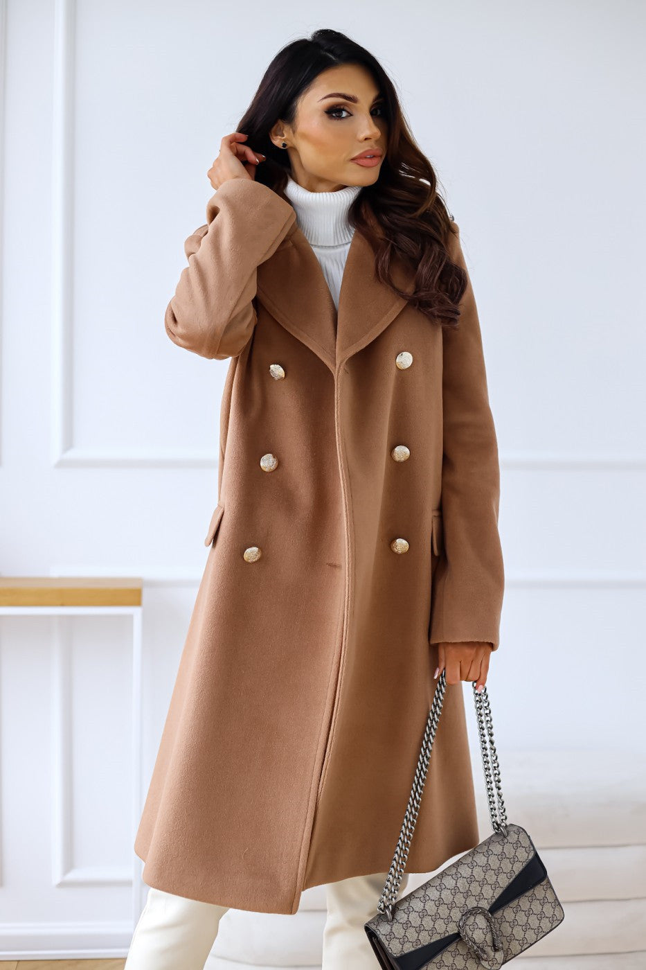 Chaunte | Women’s Longline Double Breasted Coat