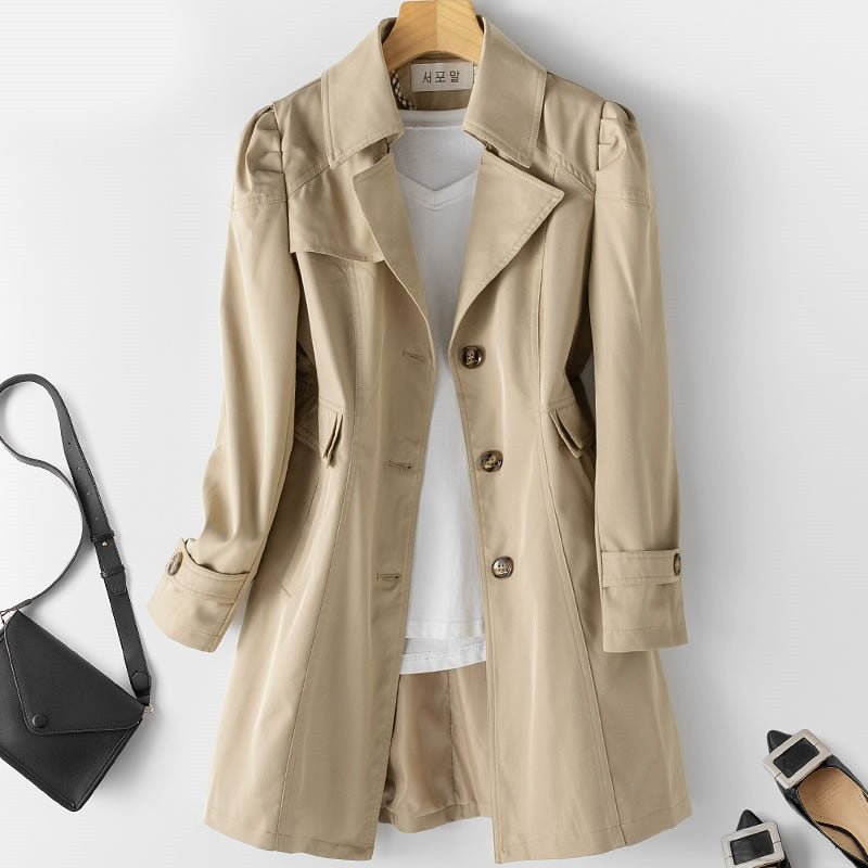 Chiapie | Women’s Single-Button Trench Coat