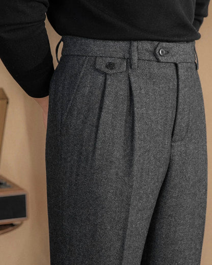 Cleon | Men’s Herringbone Trousers