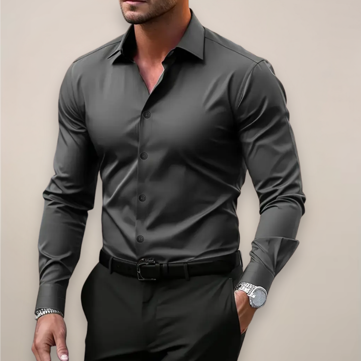 Clyde | Men’s Classic Notched Collar Shirt