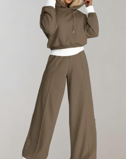Soleira | Women’s Cropped Hoodie Tracksuit Set