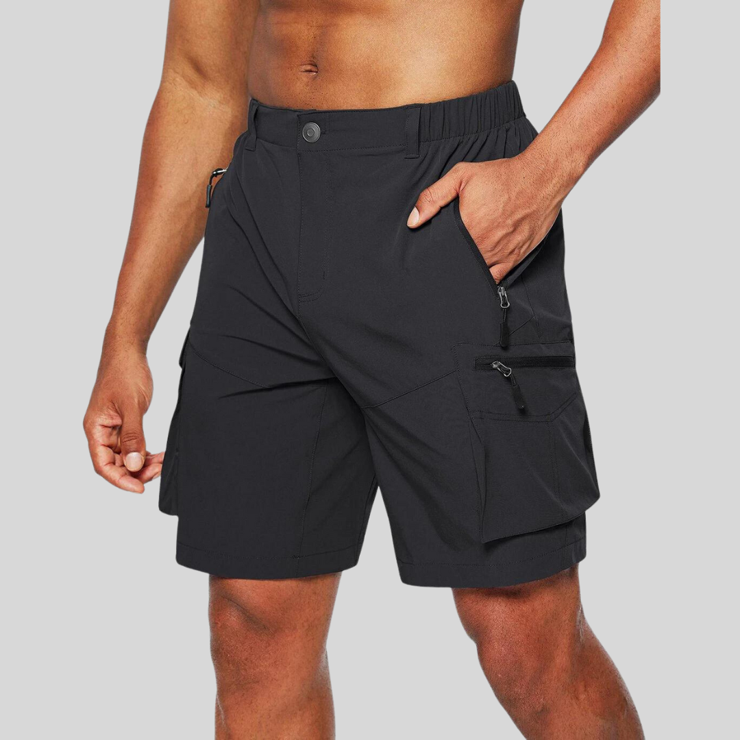 Cyjan | Men’s Zip Pocket Cargo Shorts