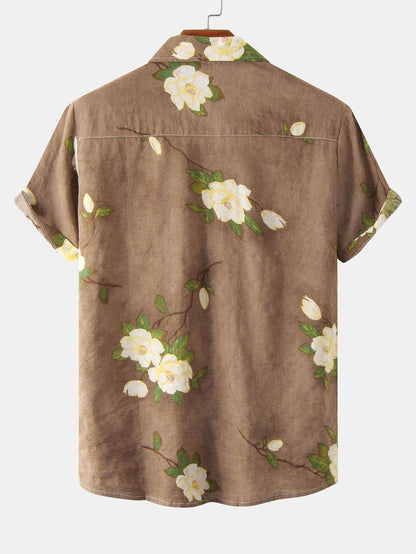 Florein | Men’s Floral Short Sleeve Shirt