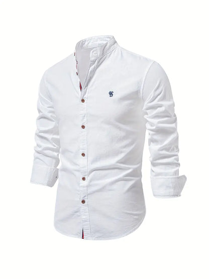 Gerom | Men’s Long Sleeve Slim Fit Shirt