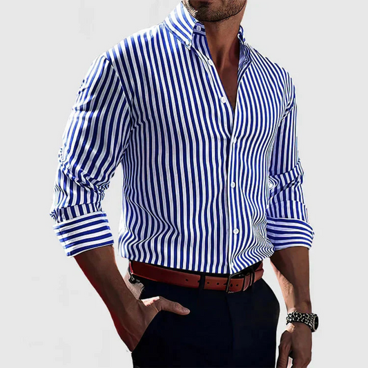 Hidson | Men’s Striped Long Sleeve Shirt