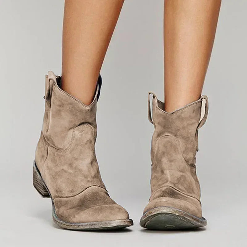 Jianna | Women’s Vintage Cowboy Ankle Boots