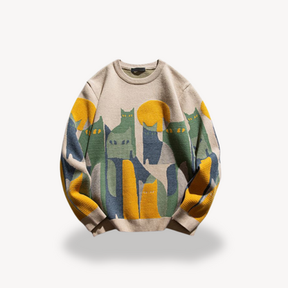 Kang | Men’s Graphic Knitted Jumper