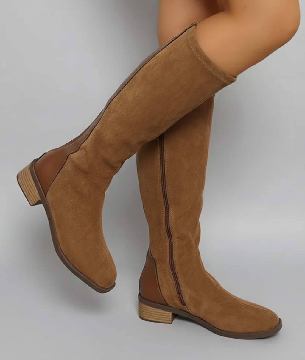 Livie | Women’s Knee-High Suede-Look Boots