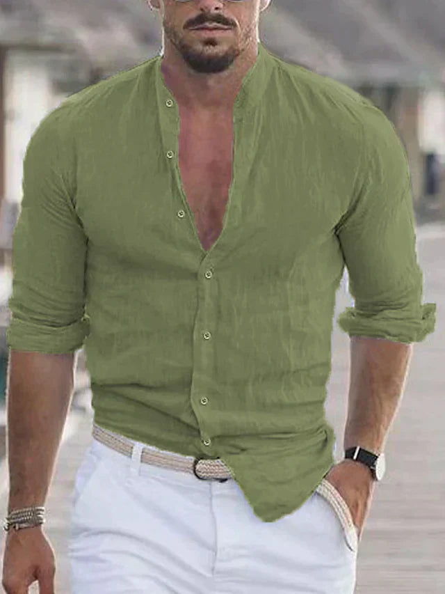 Lorieno | Men’s Elegant Linen Shirt
