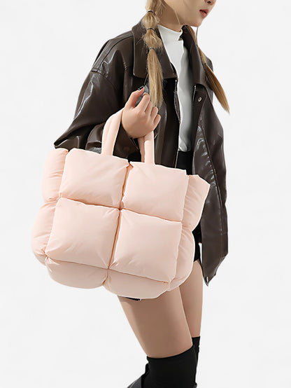 Luvera | Women’s Large Soft Daily Puffer Tote Bag