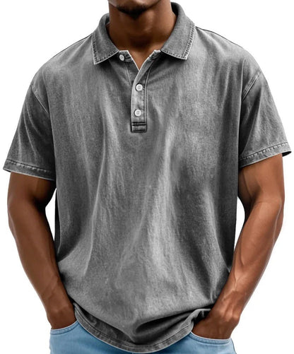 Marlo | Men’s Washed Vintage Polo Shirt