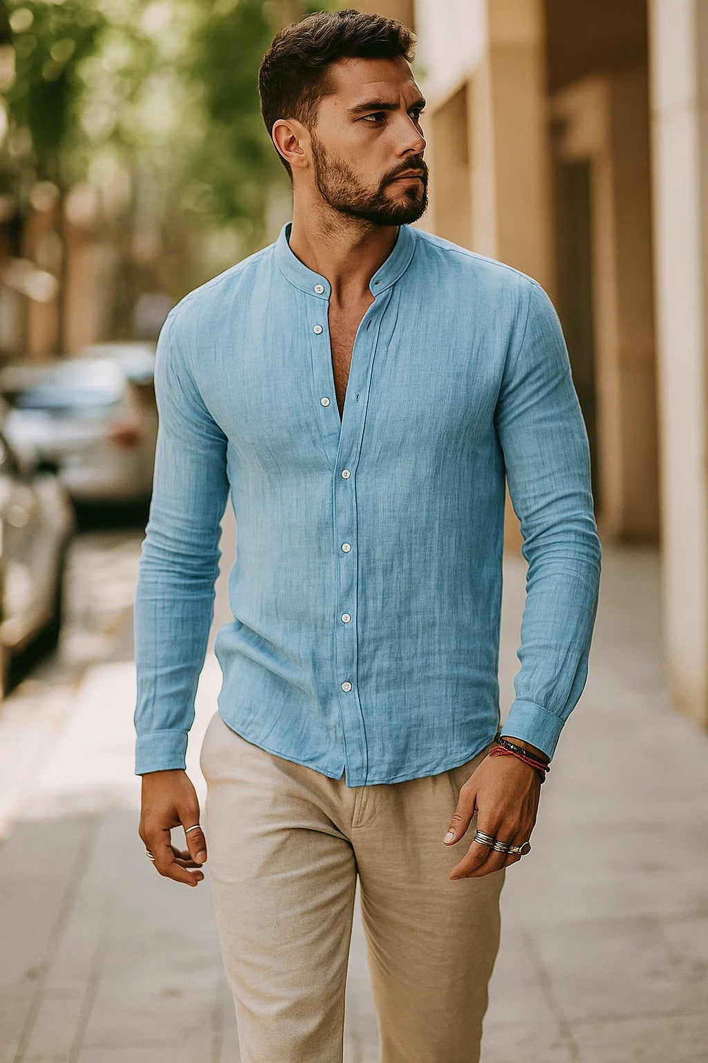 Kieran | Men’s 3/4 Sleeve Casual Shirt