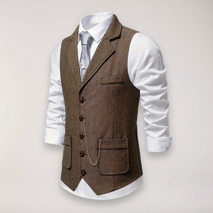 Argus | Men’s Herringbone Waistcoat