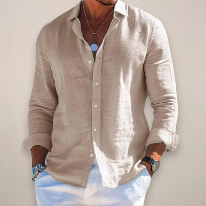 Reuben | Men’s Linen Blend Casual Shirt