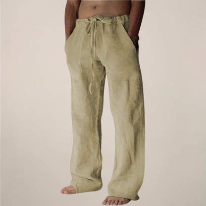 Arlo | Men’s Linen Blend Relaxed Fit Trousers