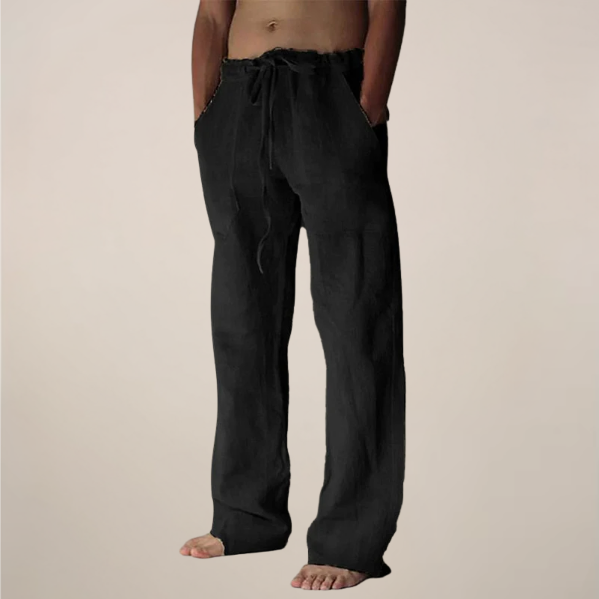 Arlo | Men’s Linen Blend Relaxed Fit Trousers