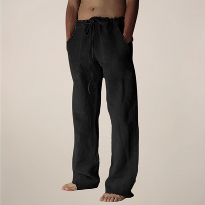 Arlo | Men’s Linen Blend Relaxed Fit Trousers