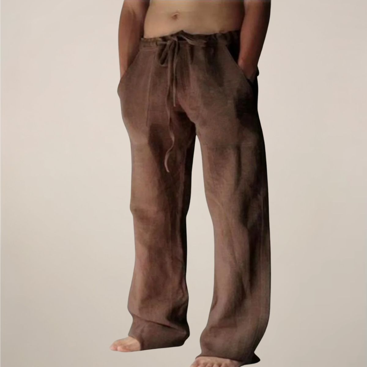 Arlo | Men’s Linen Blend Relaxed Fit Trousers