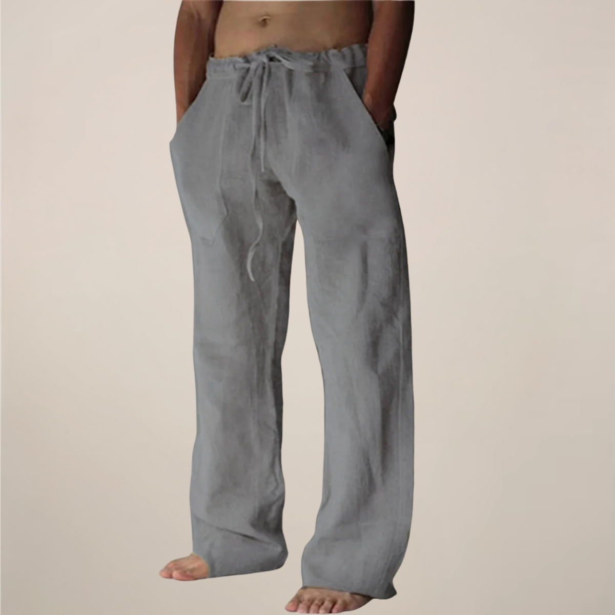 Arlo | Men’s Linen Blend Relaxed Fit Trousers
