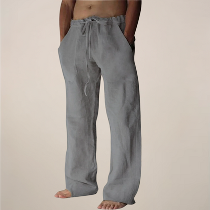 Arlo | Men’s Linen Blend Relaxed Fit Trousers